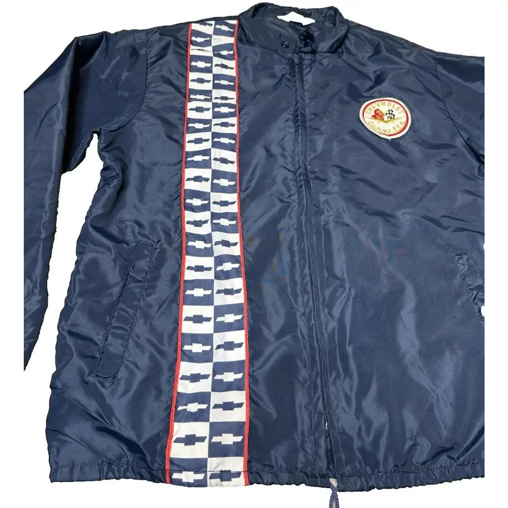 Vintage 60s 70s Horizon Chevrolet Corvette Racing Windbreaker Lightweight Mens M - Picture 3 of 9